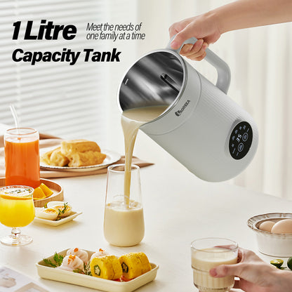 8-IN-1 IAGREEA Nut Milk Maker Machine, 35 oz Soy Milk Maker, Oat, Soy, Plant Based and Dairy Free Beverages, 2 Hours Keep Warm Countertop Blender, 10 Stainless Steel Blades, 12H Delay Start