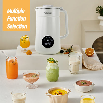 8-IN-1 IAGREEA Nut Milk Maker Machine, 35 oz Soy Milk Maker, Oat, Soy, Plant Based and Dairy Free Beverages, 2 Hours Keep Warm Countertop Blender, 10 Stainless Steel Blades, 12H Delay Start